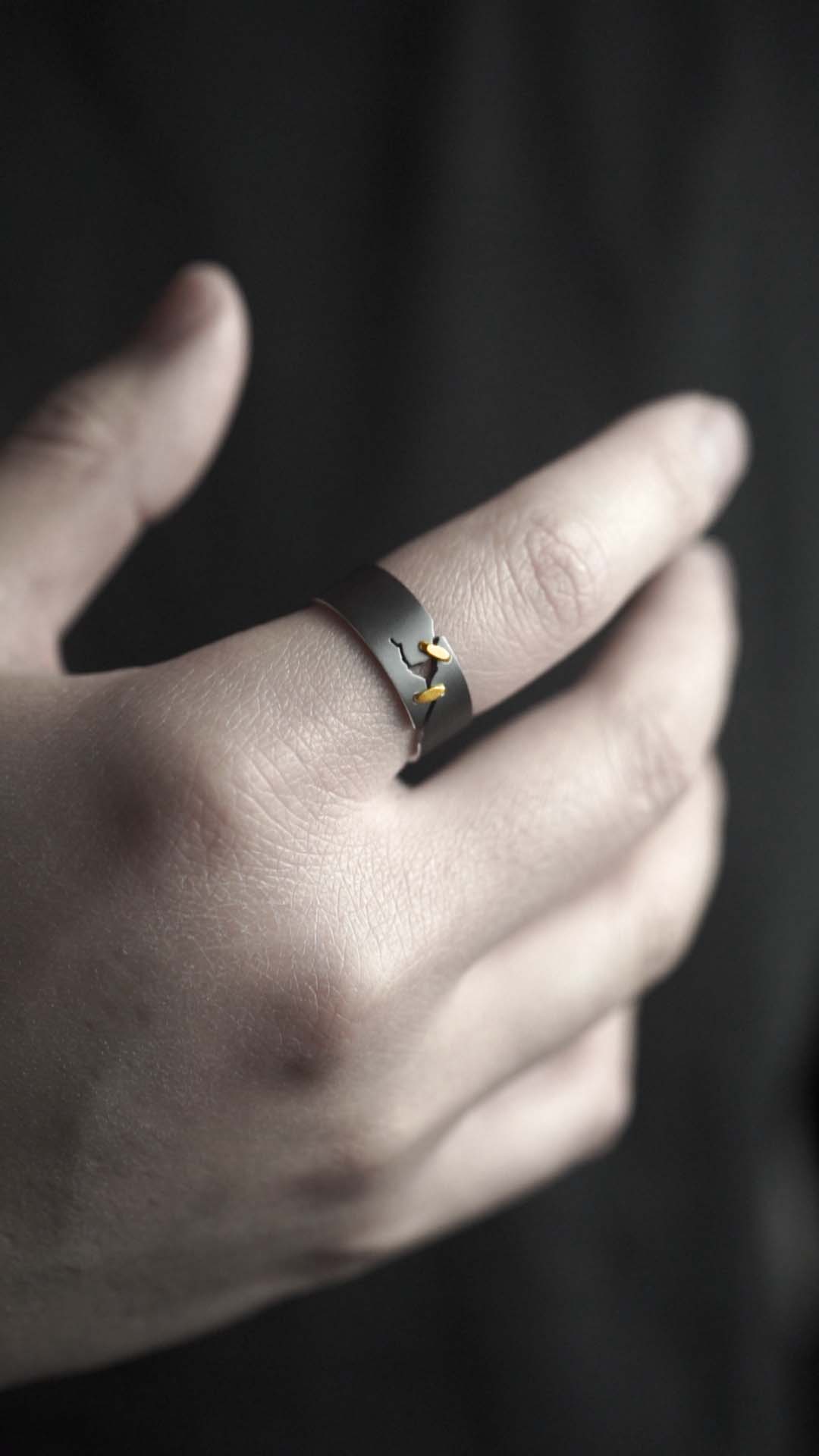 JuCi Band Ring Dark Duo
