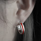 Red Line Earring