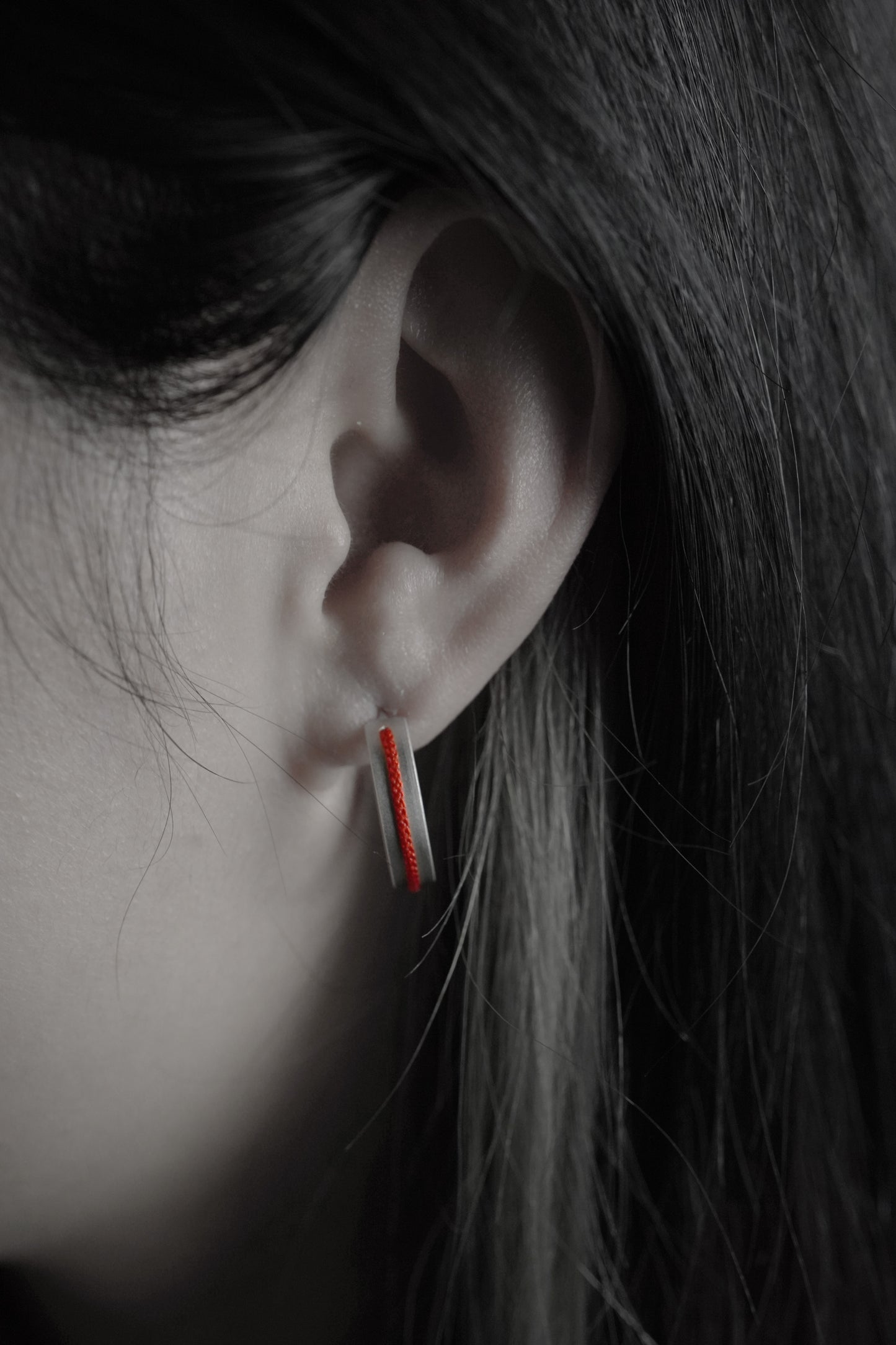 Red Line Earring
