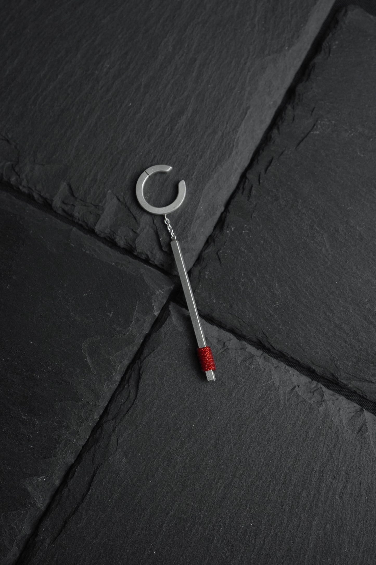 Red Line Ear Cuff Dangle
