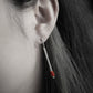 Red Line Earring Dangle
