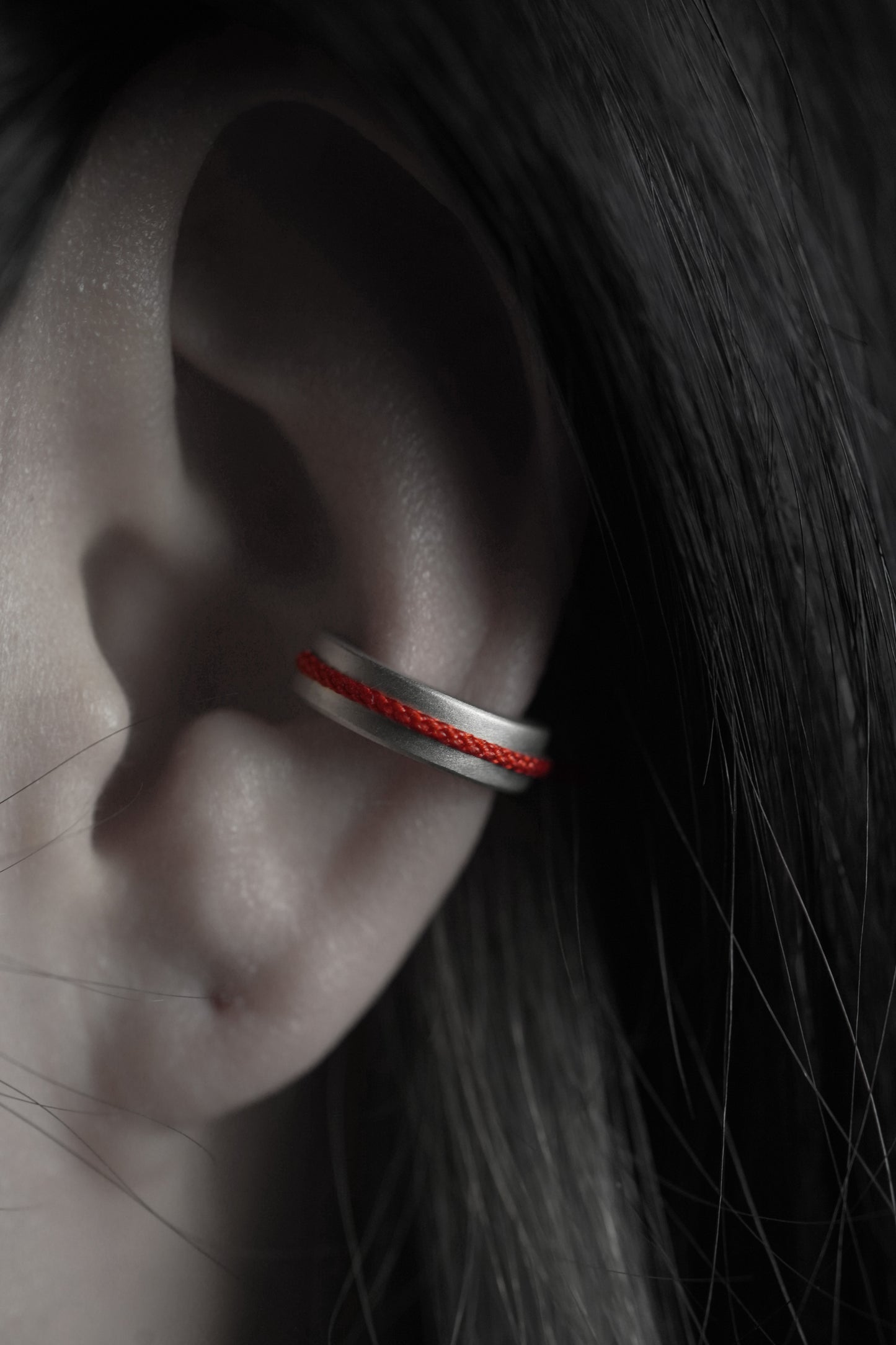 Red Line Ear Cuff