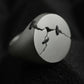 JuCi Signet Ring Round Black