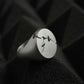 JuCi Signet Ring Round Black