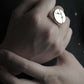 JuCi Signet Ring Round Black