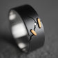 JuCi Band Ring Dark Duo With Diamond
