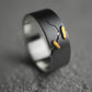 JuCi Band Ring Dark Duo With Diamond