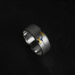 JuCi Band Ring White Duo With Sapphire