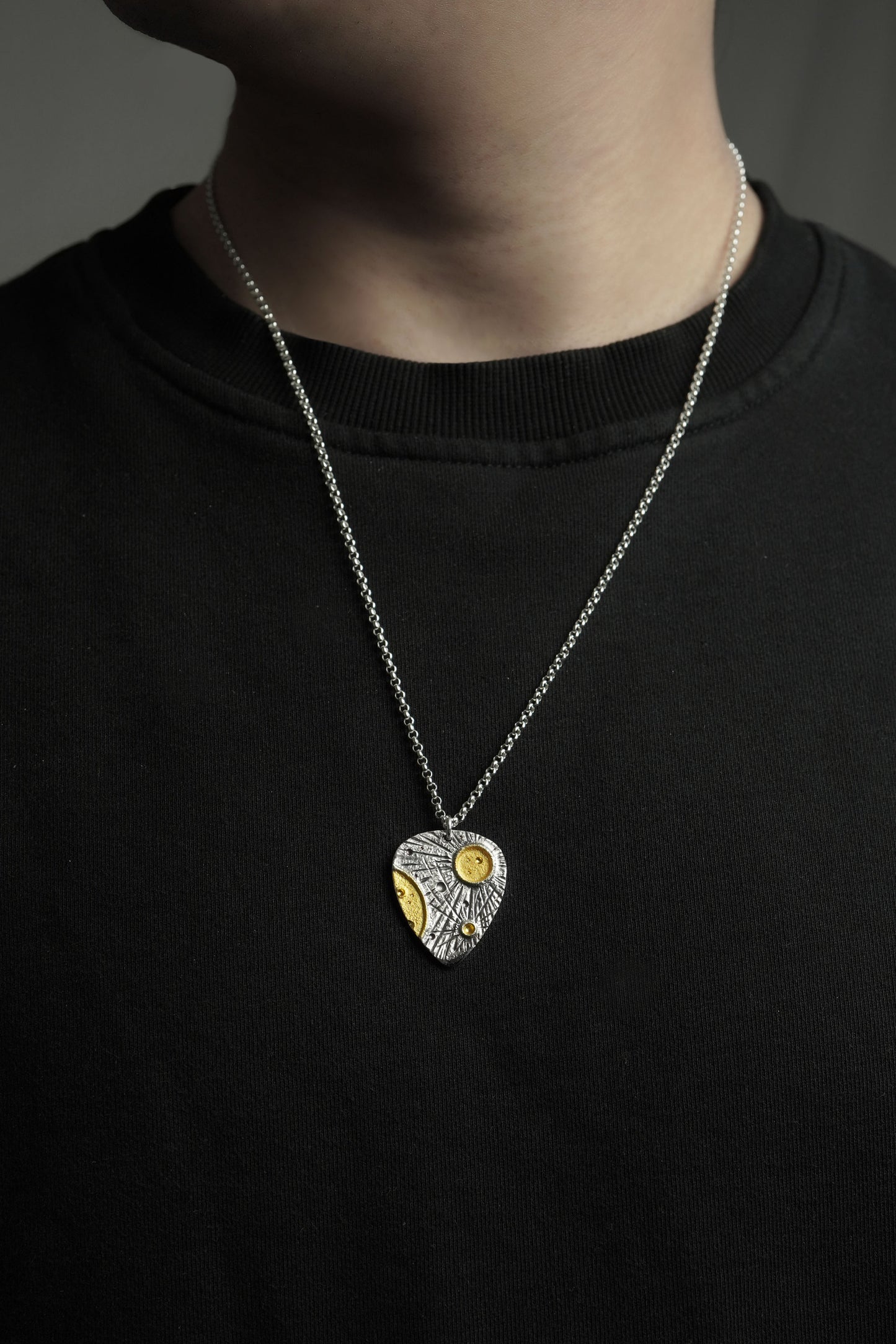 Crater Pendant (Guitar Pick)